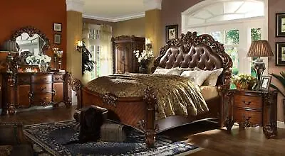 Classic Bedroom Furniture 2 Pieces Baroque Style Chest Of Drawers + Mirror New • £3084.70