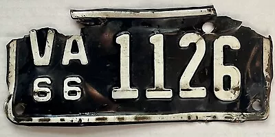 $99.99 • Buy 1966 Virginia Motorcycle License Plate Va Steel Vintage, As Is
