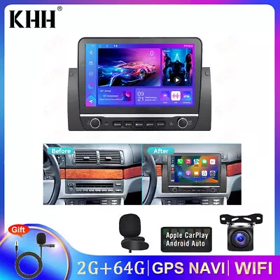 For BMW E38 E39 E53 X5 GPS Navi Android 13 Car Stereo Radio Head Unit Bluetooth • $178.99