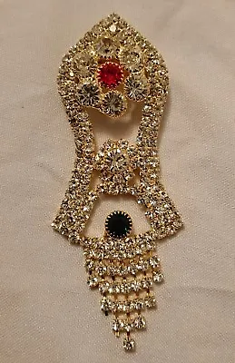Nalain Paak Shareef Pin Badge Milad Un Nabi Beautiful Diamonds Islamic Islam • £7.50
