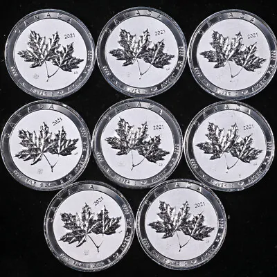 2021 Canada 2 Ounce Silver $10 Twin Maple Leaf - .9999 Fine - STOCK • $74