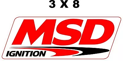 MSD IGNITION DECAL Laminated Vinyl Decal 3  X 8  • $3.50