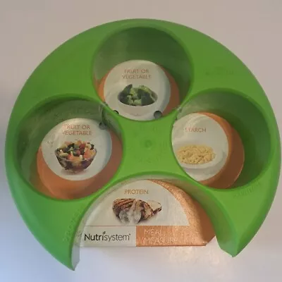 NutriSystem Meal Measure Portion Control Plate [Dishwasher Safe] NEW! GREEN • $11