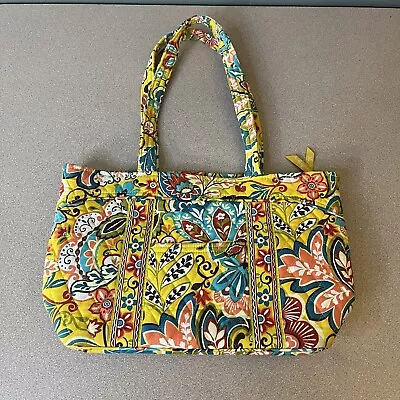 Vera Bradley Provencal Shoulder Bag Purse Yellow Floral Retired • $18