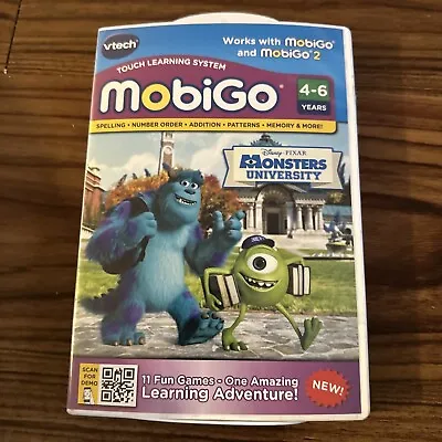 Vtech Disney Pixar Monsters University Mobigo Touch Learning System Game NEW • $10