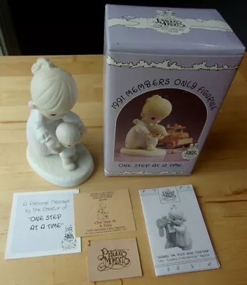 Precious Moments Figurine One Step At A Time Pm911 In Box With Tags 1990 • $19.99