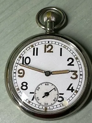 Vintage 51.5mm  British Military Pocket Watch GSTP • $86.48