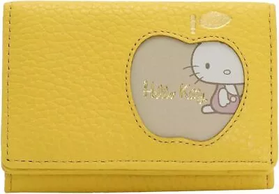 [Sanrio] Italian Leather Hello Kitty Trifold Wallet Mini Wallet Cowhide Leather • $222.51