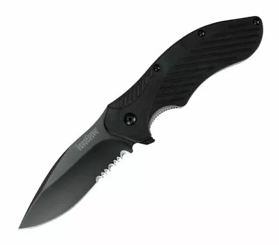 Kershaw 1605CKTST Clash Folding Serrated Knife - Black • $35