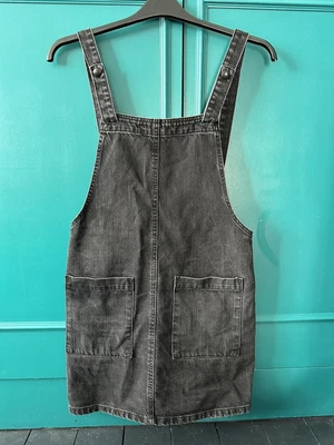 £2.49 • Buy ASOS Pinafore Dungaree Black Denim Dress Size 10 Black Topshop