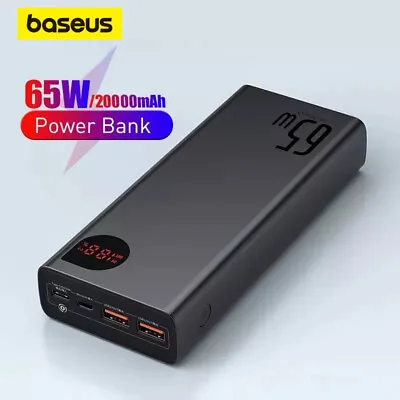 $75.99 • Buy Baseus Power Bank 20000mAh Type-C PD 3.0 Fast Charger External Battery Powerbank