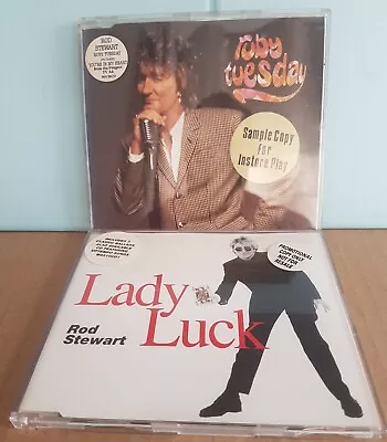 Rod Stewart-Ruby Tuesday & Lady Luck CDs-Promotional Copys OnlyNot For Resale • £9.99