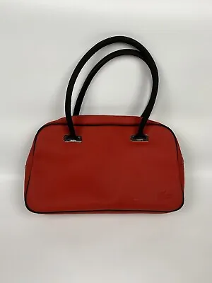 Vintage Lacoste Womens Bag Red Canvas Zip Closure  • £62.73
