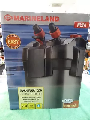 NEW Marineland MAGNIFLOW 220 55-Gallon Canister Filter ML90753-00 • $149