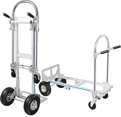 Aluminum Hand Truck Heavy Duty 1000Lbs Convertible Folding Dolly Platform Cart  • $152.90