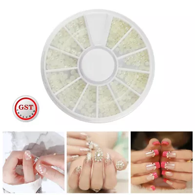 Gems Stones  Wheel Pearls Nail Deco Rhinestone Fruits Nail Art Giliters Nail Art • $4.59