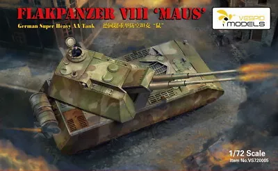 Vespid 1/72 German Flakpanzer VIII Maus Super Heavy AA Tank • $21.63