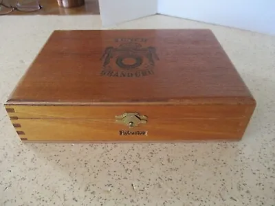 $12 • Buy Vintage Punch Grand Cru Wooden Cigar Box, Honduras, Held 20 Robustos Cigars, Vg