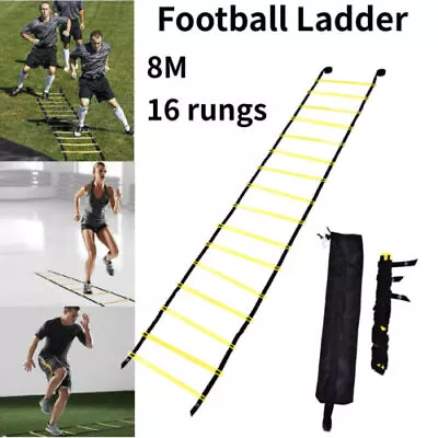 8M Agility Speed Ladder Sport Training Ladder Soccer Fitness Trainer AU NEW • $14.39