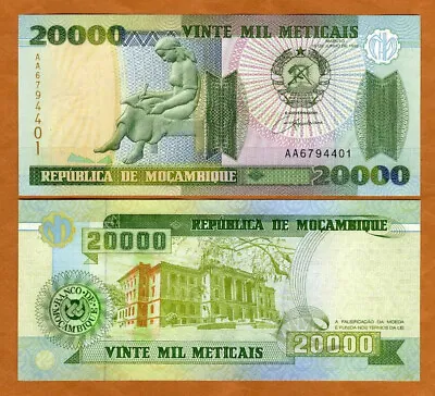 Mozambique  20000 (20000) Meticais 1999 P-140 AA-Prefix UNC • $3.78