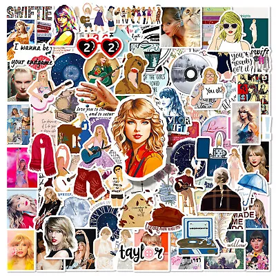 100 Piece Taylor Swift Stickers  Party Favors  Water Bottle Decor Music • $6.99