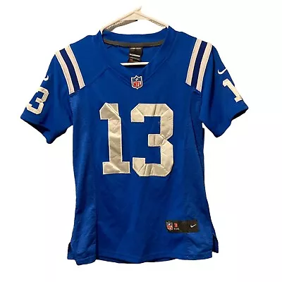 Boy’s NIKE INDIANAPOLIS COLTS #13 T.Y. HILTON NFL ON FIELD JERSEY SIZE M • $21.24