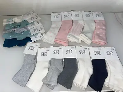 La Redoute Bundle X17 Pairs Socks Unisex Baby Girls 3-9 Months EU 15-18 Cotton • £12.97