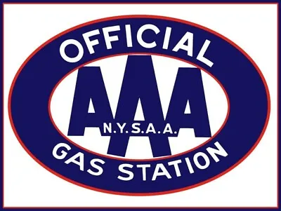 AAA Of New York State Official Gas Station New Sign - 18 X 24  USA STEEL XL Size • $88.88