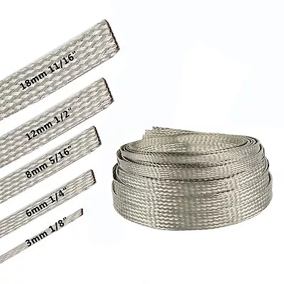 EMI RFI ESD Shielding Wire Sheathing Cable Sleeve Metal Mesh 6'&22' Length Lot • $31.99