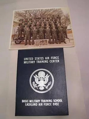 United States Air Force Military Training Lackland 3704 614 1977 Yearbook Photo • $99