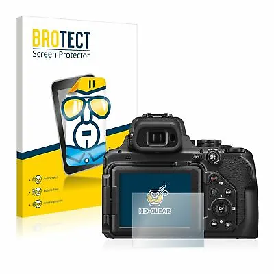Nikon Coolpix P1000  2 X BROTECT® HD-Clear Screen Protector Hard-coated • $29.44