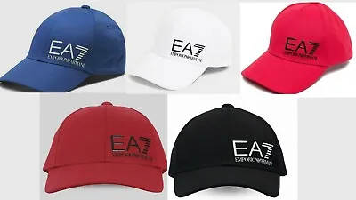 EMPORIO ARMANI EA7 Classic TRAINING VISIBILITY LOGO CAP AUTHENTIC MULTI COLOURS • £36.99