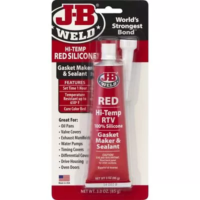 J-B Weld High Temp Red Silicone Sealant 31314 • $16.95