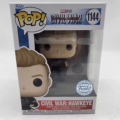 Pop Funko Marvel Civil War Hawkeye 1144 Funko Exclusive • £19.99