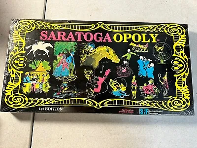Vintage SARATOGAOPOLY Board Game 1st Edition Saratoga Horse Racing Sealed • $48