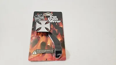 2004 West Coast Choppers Iron Cross Mirror New 111441 X1 Black Motorcycle • $11.44