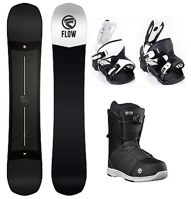 FLOW Gap 159 WIDE Mens Snowboard Package+Flow Mix Bindings+Flow BOA Boots • $525