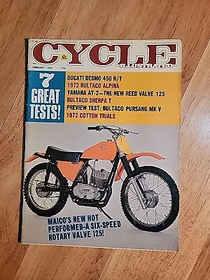 Cycle Illustrated FEBRUARY 1972 Maico's 125 Rotary Valve Bultaco Yamaha • $24.99