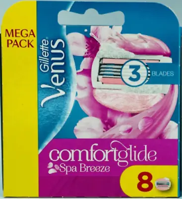 Gillette Venus Comfortglide Spa Breeze Razor Blade Cartridges 8 Count - MEGA • $19.25