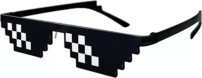 Thug Life Sunglasses Pixelated Mosaic Glasses Party Glasses MLG Shades (12 Pixel • $25.13