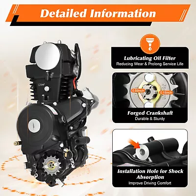 110CC Motor Engine Transmission Reverse With Accessaries For Dirt Bike • $242.25