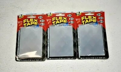 3 Pack Flex Tape Mini 3  X 4  Super Strong Waterproof Tape Repair Leak Stopper • $14.99