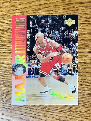 $160 • Buy Michael Jordan 1995-96 Upper Deck MA #337 Electric Court GOLD *Ultra Rare SSP*