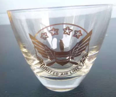 Vintage United Airlines Large Shot Glass  2 1/2  • $14.99