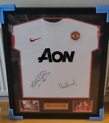 Signed Lee Sharpe & Gary Pallister Manchester United Framed Shirt  • $251.31