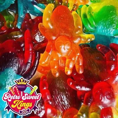 Giant Gummy Spiders Fruit Halloween Trick Or Treat Pick N Mix Retro Sweets Party • £2.99