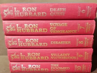 L. Ron Hubbard Mission Earth Hardcover Books 6- 10 1st Edition 1987 Set Of 5 • $29.99