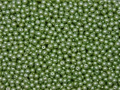 £1.99 • Buy ❤  GLASS PEARL BEADS ROUND 200x 4mm 100x 6mm 50x 8mm 25x10mm BEAD PEARLS UK