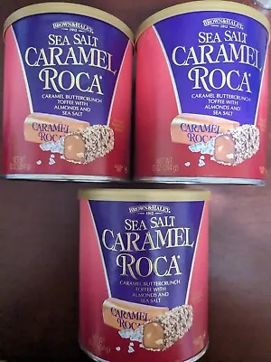 $29 • Buy 3X Sea Salt Caramel Roca Buttercrunch Toffee Almonds KOSHER 10oz/Can Exp 03/24+