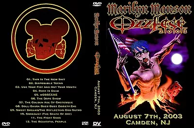 Marilyn Manson Live In Camdennj 8/7/2003  Ozzfest  Dvd! Rare! • $10